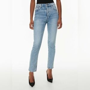Aritzia Denim Forum The Yoko High Rise Slim High-waisted slim jeans